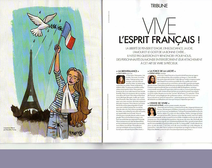 Vive l'esprit français. La jeunesse debout.