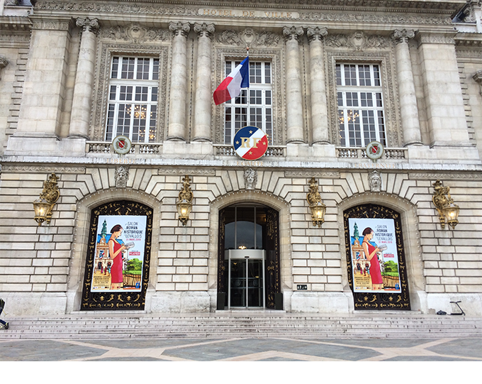 Affiche du Salon du roman historique de Levallois, Paris, mars 2019