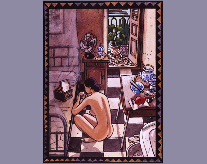 Nu, femme au miroir