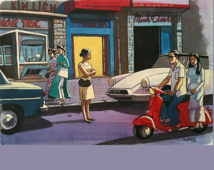 Saigon, rue Tu Do (Liberté), 1962
