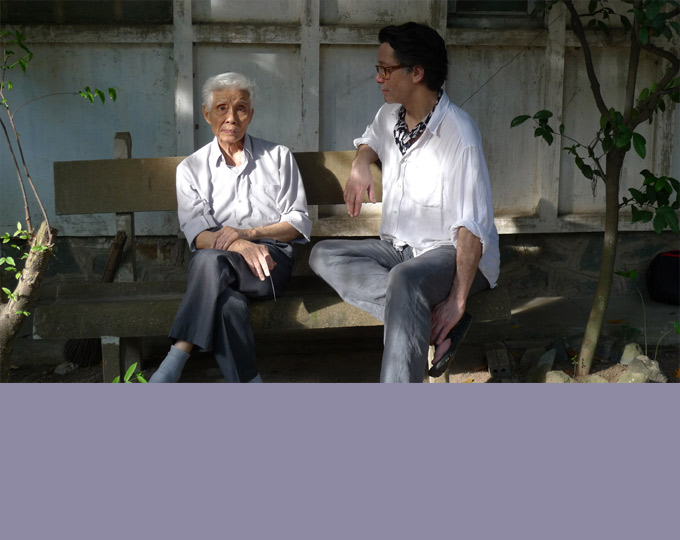 Avec mon oncle  Ly Chanh Trung,dans sa maison de Thu Duc