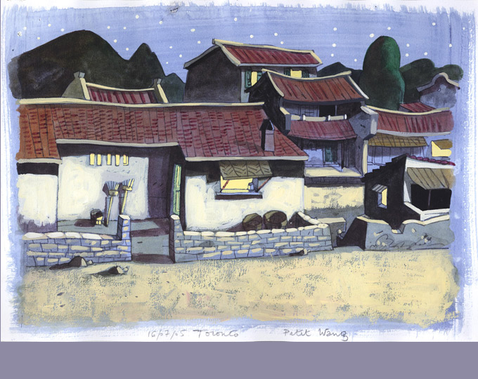 Décor de village