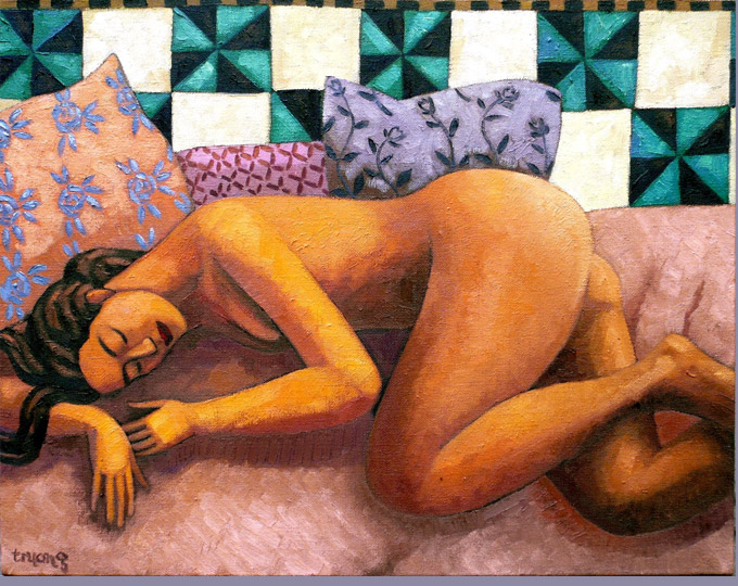 Odalisque au carrelage oriental