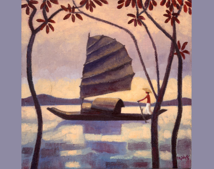 Jonque des lagunes de Huê