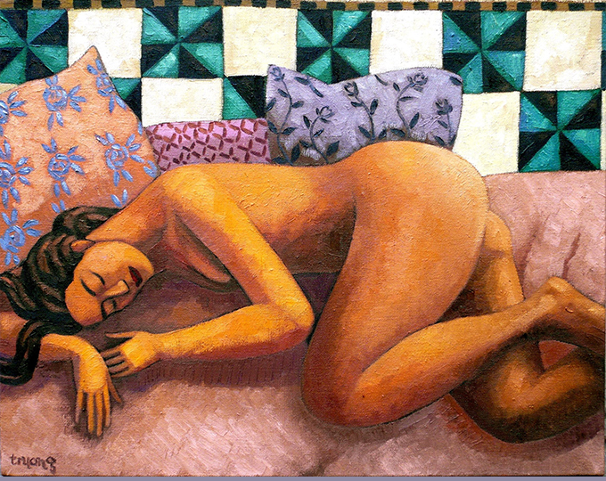 Odalisque au carrelage oriental
